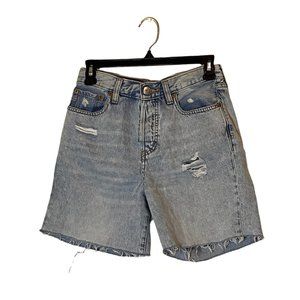 '90s High-Rise Denim Cutoff Shorts